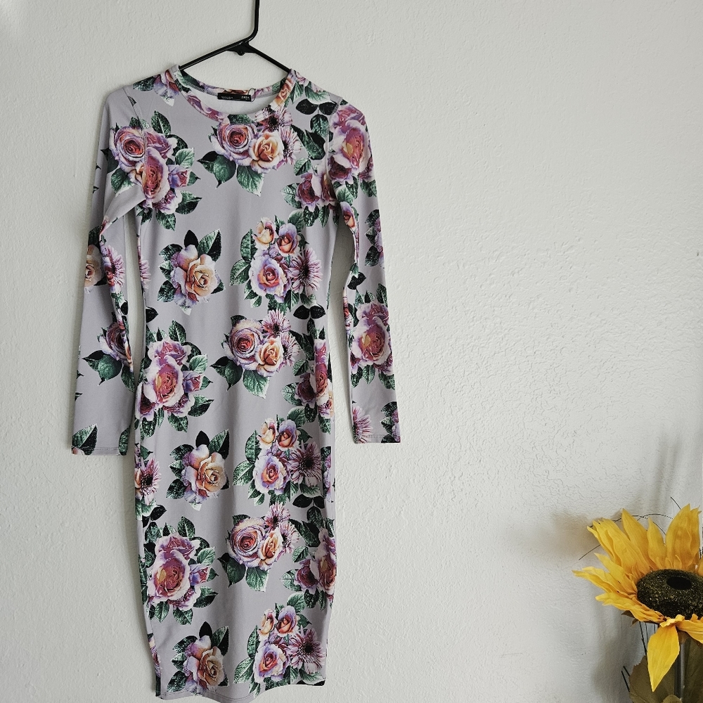 Zara polyamide dress with floral print - Picture 4 of 7